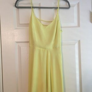 Yellow short dress